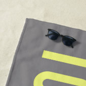 Serviette de plage J'aime mieux les chiens que les (En situation)