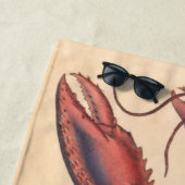 Serviette De Plage James Sowerby Homard serbé (En situation)