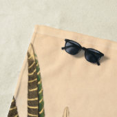 Serviette De Plage James Sowerby Parrot terrestre, Psittacus terrestr (En situation)