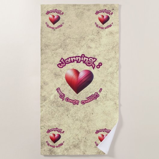 Serviette de plage - Jamming! Secret Crush Beach  (Devant)