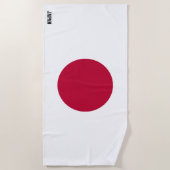 Serviette De Plage Japon Drapeau splendide patriotique (Devant)