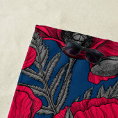 Serviette De Plage Jardin à pavot nocturne (En situation)