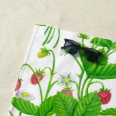 Serviette De Plage Jardin aux fraises (En situation)
