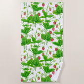 Serviette De Plage Jardin aux fraises (Devant)