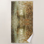 Serviette De Plage Jardin d'automne rustique (Devant)