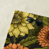 Serviette De Plage Jardin de Dahlia (En situation)