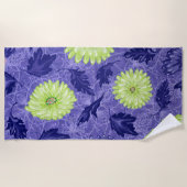 Serviette De Plage Jardin de Daisy à minuit (Devant)