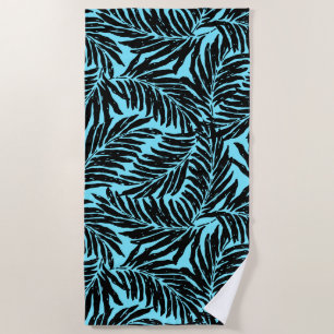 Serviette De Plage Jardin de Kahanu Feuilles de palmiers hawaïens - A