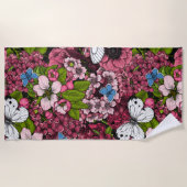 Serviette De Plage Jardin de printemps 2 (Devant)