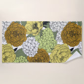 Serviette De Plage Jardin de printemps tardif 2 (Devant)