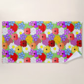 Serviette De Plage Jardin fleuri (Devant)
