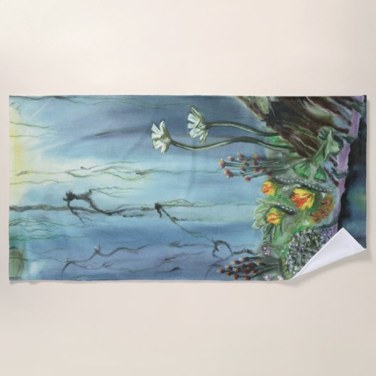 Serviette De Plage Jardin forestier (Devant)
