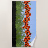 Serviette De Plage Jardin oriental de pavot (Devant)