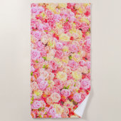 Serviette De Plage Jardin rose (Devant)