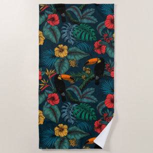 Serviette De Plage Jardin toucan 2