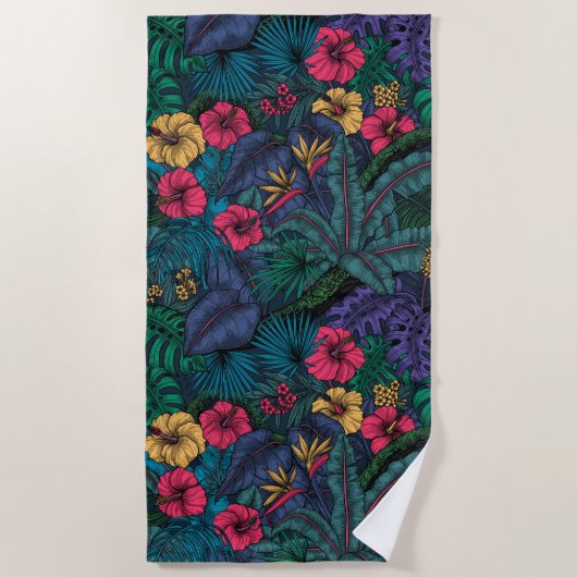 Serviette De Plage Jardin tropical (Devant)