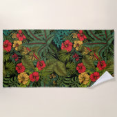 Serviette De Plage Jardin tropical (Devant)