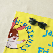 serviette de plage Jasper-n-friends (En situation)