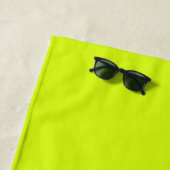 Serviette De Plage Jaune Chartreuse (couleur unie) (En situation)