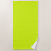 Serviette De Plage Jaune Chartreuse (couleur unie) (Devant)