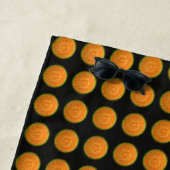 Serviette de plage Jaune Dot (En situation)