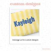 Serviette De Plage Jaune + Green Coastal Stripe Bachelorette Party