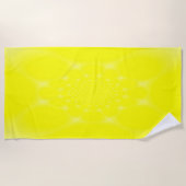 Serviette De Plage Jaune pétillant (Devant)