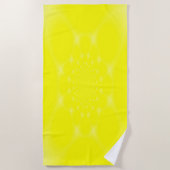 Serviette De Plage Jaune pétillant (Devant)