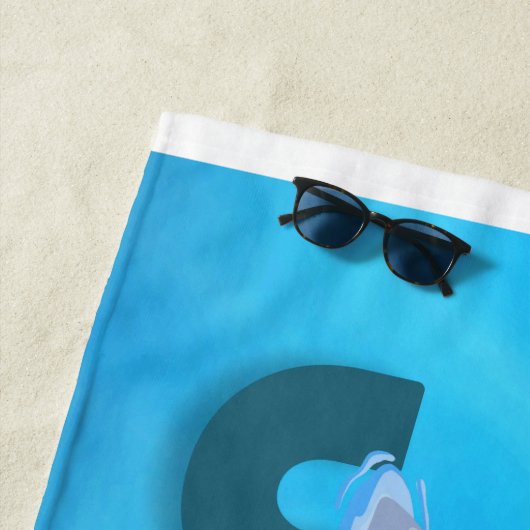 Serviette de plage JAWS (En situation)