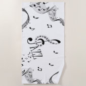 Serviette De Plage Jazz cool (Devant)
