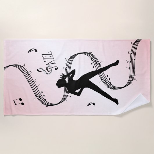 Serviette De Plage Jazz Dance Pink (Devant)