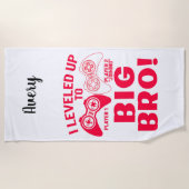 SERVIETTE DE PLAGE "JE ME SUIS LEVÉ JUSQU'À GRAND BRO ! (Devant)