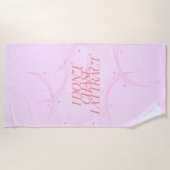 Serviette De Plage Je ne chasse pas, j'attire (Devant)