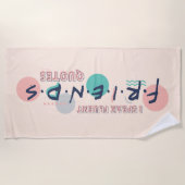 Serviette De Plage Je parle des devis Fluent FRIENDS™ (Devant)