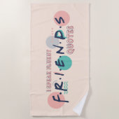 Serviette De Plage Je parle des devis Fluent FRIENDS™ (Devant)