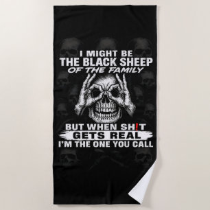 Serviette De Plage Je Pourrais Être Le Mouton Noir De La Famille
