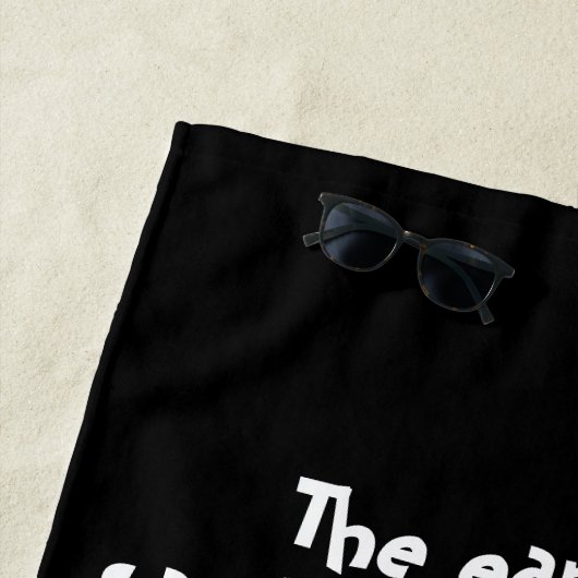 Serviette De Plage Je prendrai le café (En situation)