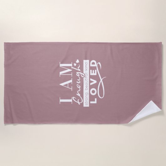 Serviette De Plage Je Suis Assez (Devant)