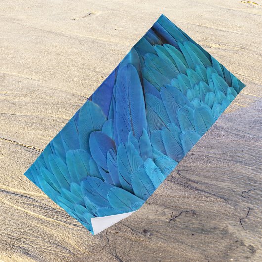 Serviette De Plage Je suis bleu - Plumes d'Ara
