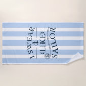 Serviette De Plage Je Suis Comme Un Marteau (Devant)