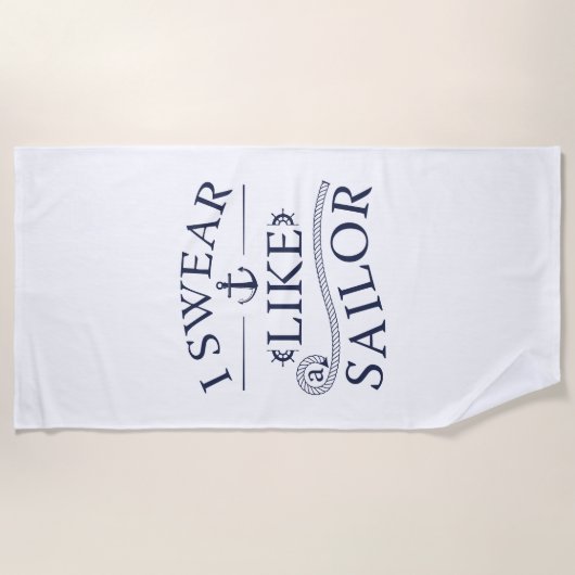 Serviette De Plage Je Suis Comme Un Marteau (Devant)