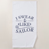 Serviette De Plage Je Suis Comme Un Marteau (Devant)