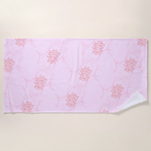 Serviette De Plage Je suis digne de bonnes choses (Devant)