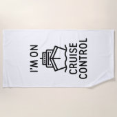 Serviette De Plage Je suis en contrôle de croisière (Devant)