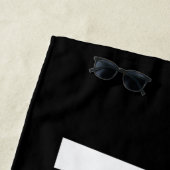 Serviette De Plage Je suis Tennis Maman (En situation)