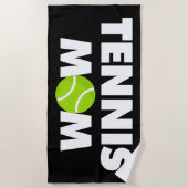 Serviette De Plage Je suis Tennis Maman (Devant)