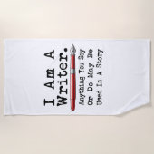 Serviette De Plage Je Suis Une Écrivaine Écrivaine Auteur (Devant)