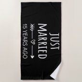 Serviette De Plage Je Viens De Me Marier Il Y A 15 Ans (Devant)
