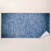 Serviette De Plage Jeans Cotton Texture (Devant)