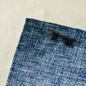 Serviette De Plage Jeans Cotton Texture (En situation)